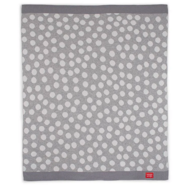 Weegoamigo - Hola Blanket - Super Spot Grey/White