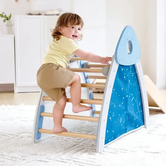 Hape - 4-in-1 Climb 'N' Slide Gym Set