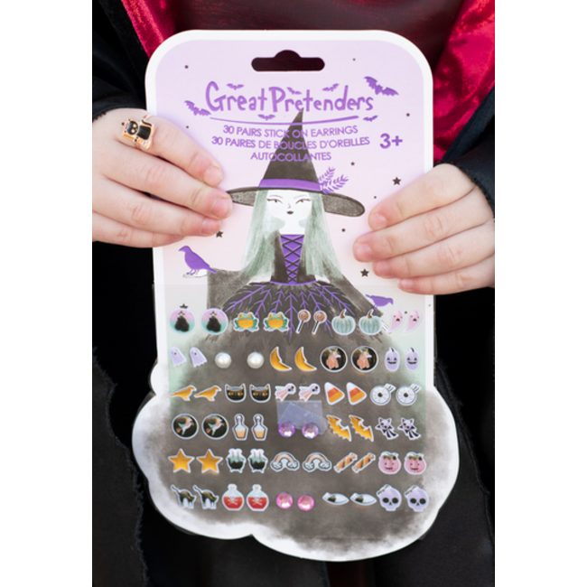 Great Pretenders Natasha The Raven Witch Sticker Earrings 30 Pairs