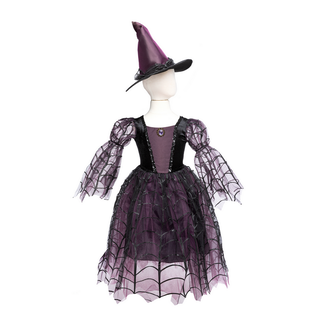 Great Pretenders Amethyst The Spider Witch Dress W/Hat  Size 5-6
