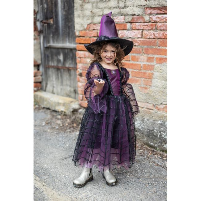 Great Pretenders Amethyst The Spider Witch Dress W/Hat  Size 5-6