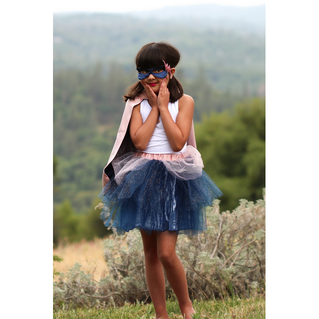 Great Pretenders Super-duper Tutu, Cape & Mask Pink/Navy