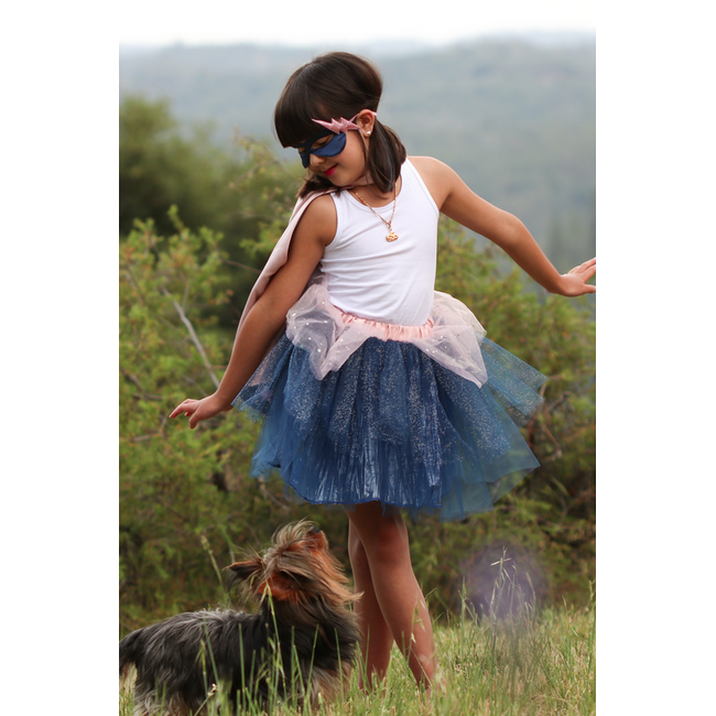 Great Pretenders Super-duper Tutu, Cape & Mask Pink/Navy