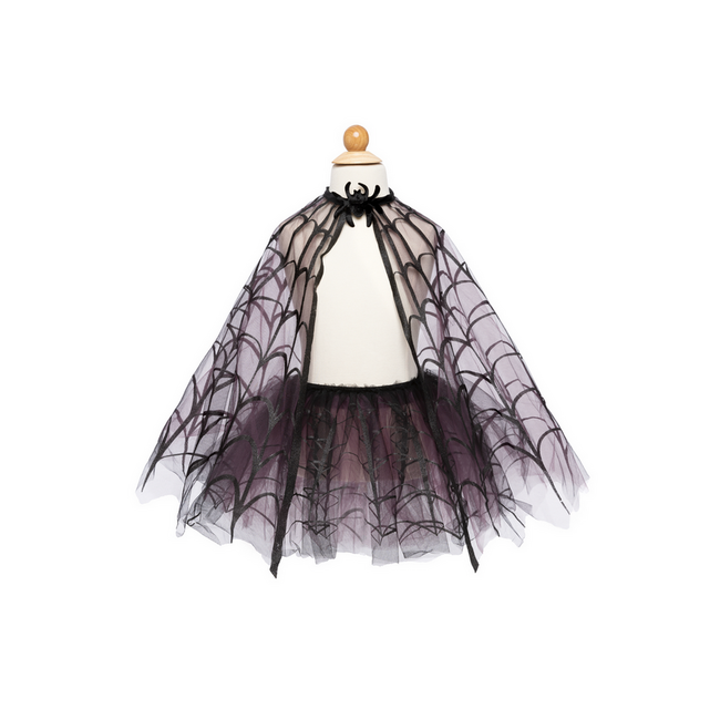 Great Pretenders Spider Witch Tutu & Cape - Black  4-6