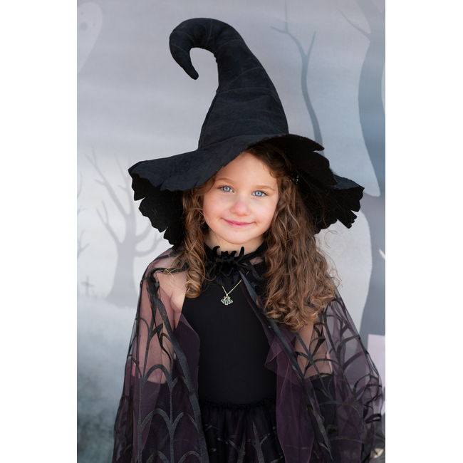 Great Pretenders Spider Witch Tutu & Cape - Black  4-6