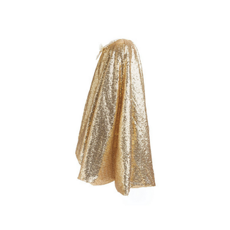 Great Pretenders Gracious Gold Sequins Cape  Size 5-6