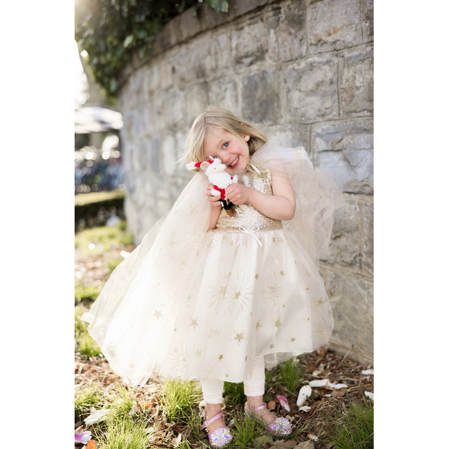 Great Pretenders Golden Glam Cape  Size 4-6