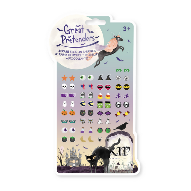 Great Pretenders Halloween Sticker Earrings 30 Pairs