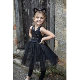 Great Pretenders Black Cat Dress & Headpiece 5-6