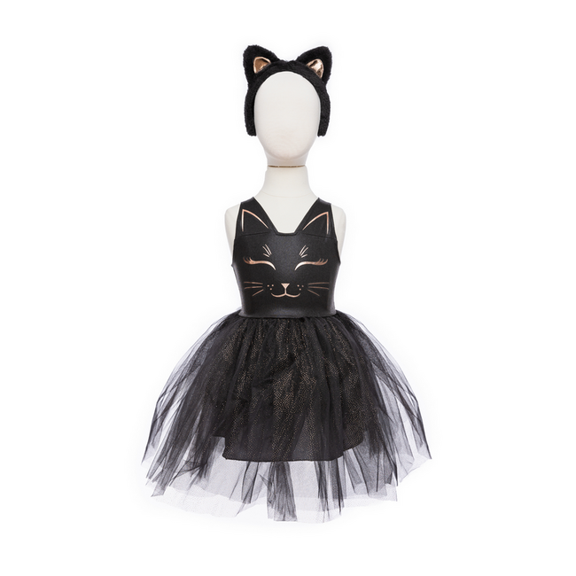 Great Pretenders Black Cat Dress & Headpiece 5-6