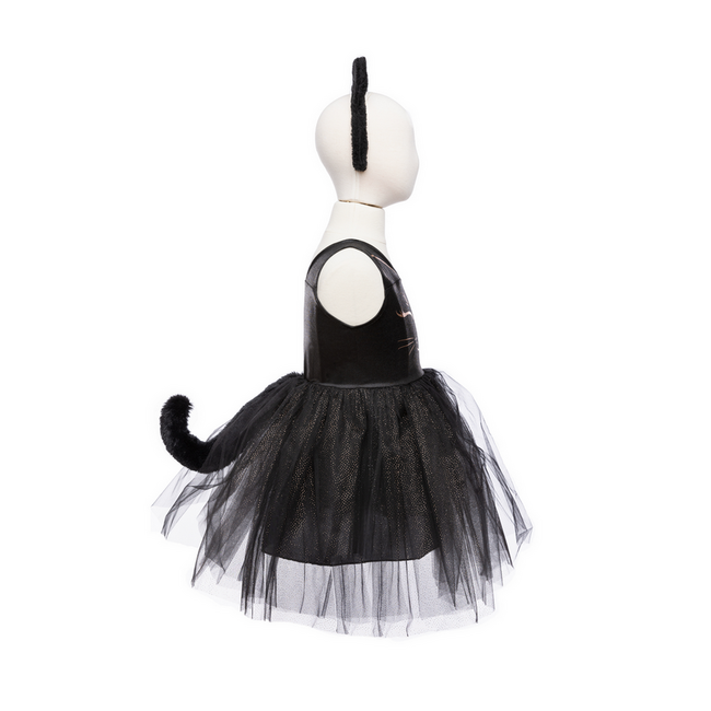 Great Pretenders Black Cat Dress & Headpiece 5-6