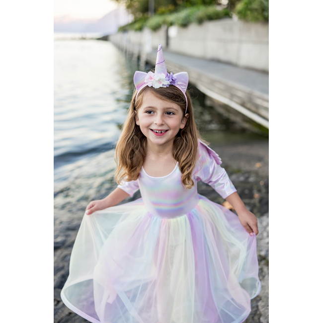 Great Pretenders Alicorn Fairy Dress with  Wings & Headband