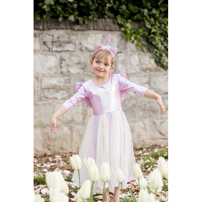 Great Pretenders Alicorn Fairy Dress with  Wings & Headband