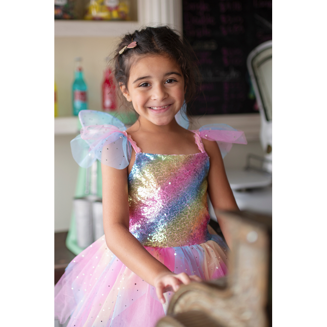 Great Pretenders Rainbow Fairy Dress & Wings