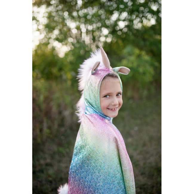 Great Pretenders Rainbow Reversible Unicorn Dragon Cape
