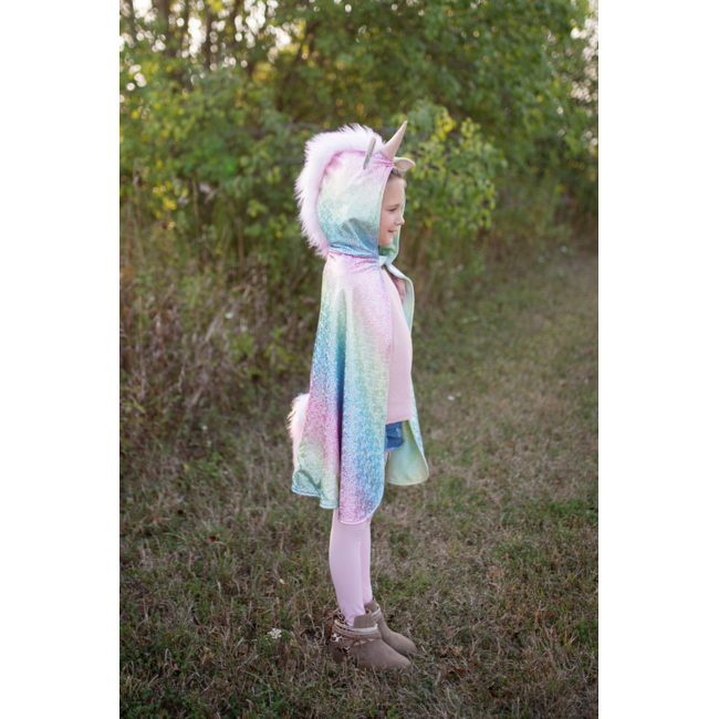 Great Pretenders Rainbow Reversible Unicorn Dragon Cape
