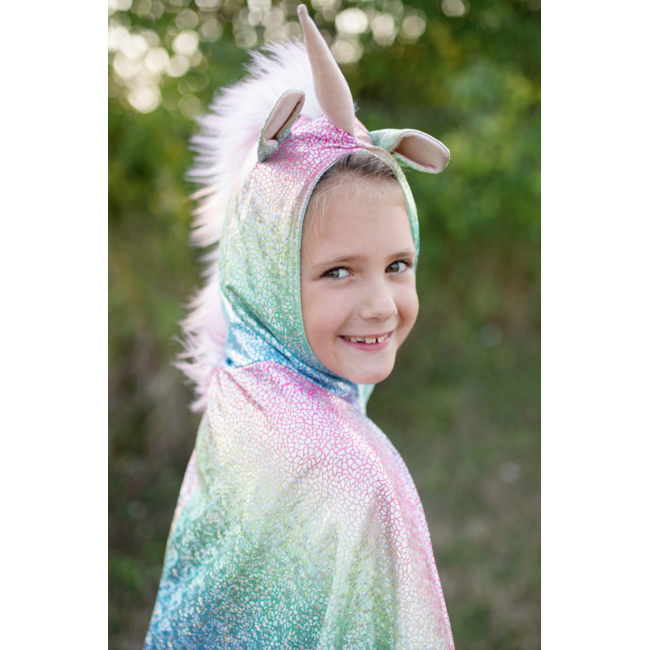 Great Pretenders Rainbow Reversible Unicorn Dragon Cape