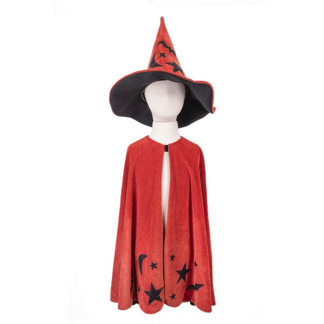 Great Pretenders Autum Embers Wizard Cape and Hat 4-6