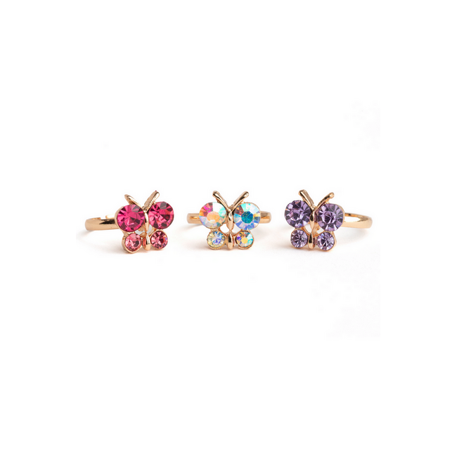 Great Pretenders Boutique Butterfly Gem Rings