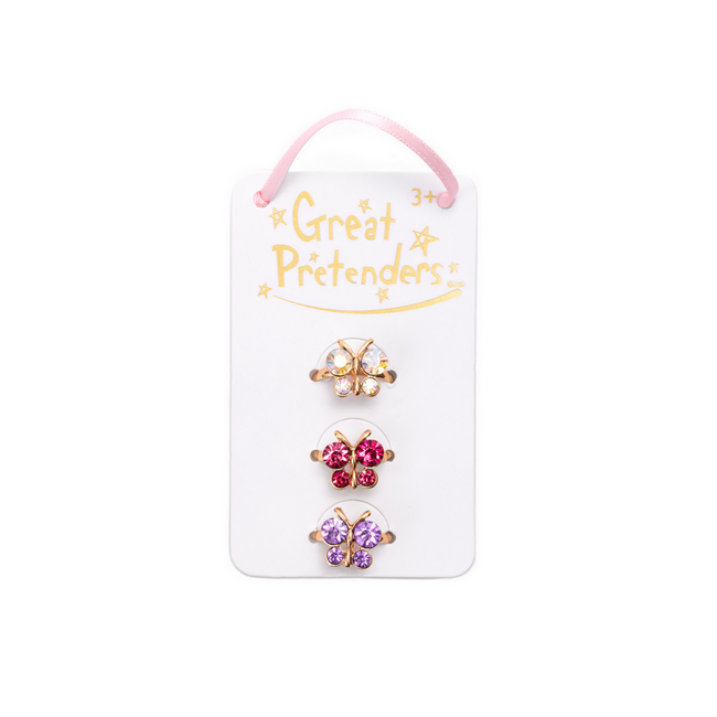 Great Pretenders Boutique Butterfly Gem Rings