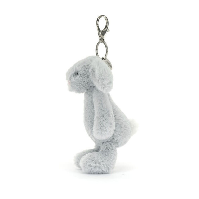 Jellycat Jellycat - Bashful Silver Bunny Bag Charm