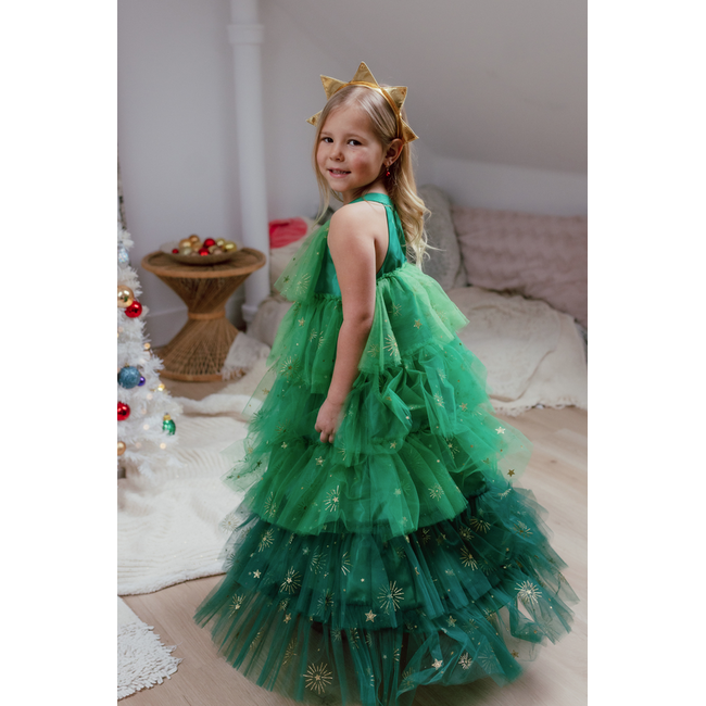 Great Pretenders Christmas Tree Dress & Headpiece