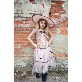 Great Pretenders Glam Witch Dress & Hat  Size 5-6