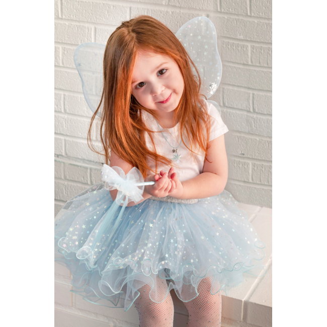 Great Pretenders Iridescent Celestial Fairy Wings, Tutu & Wand Set  Size 4-6