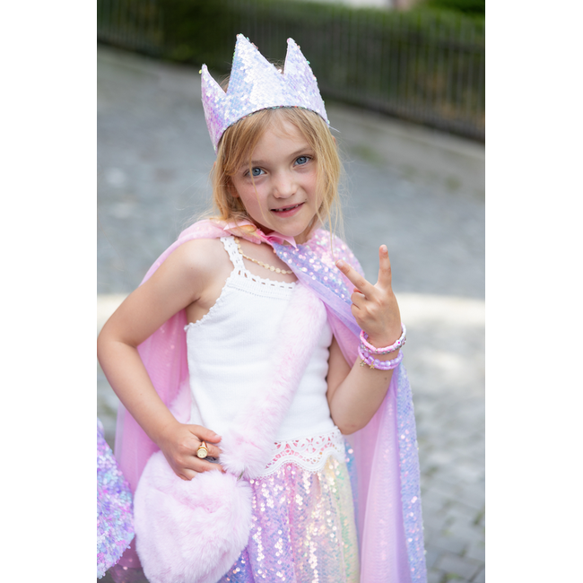 Great Pretenders Light Hearted Furry Bestie Bag Pink