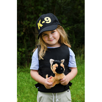 Great Pretenders K9 Unit Police Set, Vest,Hat & Plush Puppy  Size 5-6
