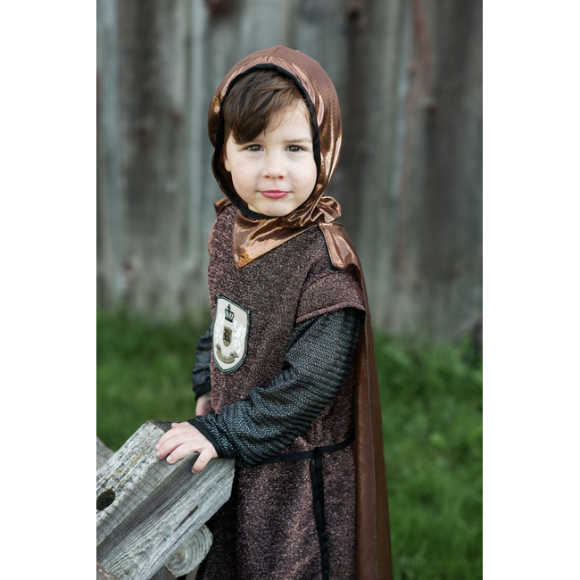 Great Pretenders Brilliant Copper Knight Tunic with Cape  Size 5-6