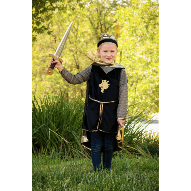 Great Pretenders Golden Knight W/Tunic, Cape & Crown   Size 5-6