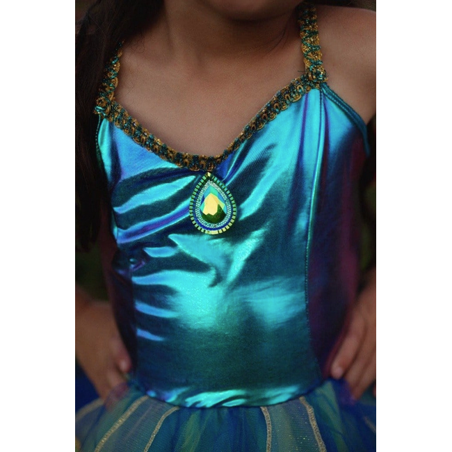 Great Pretenders Pretty Peacock Dress & Headband  Size 5-6