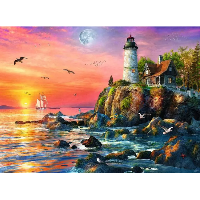 Ravensburger Lighthouse at Sunset 500pc