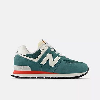 New Balance New Balance - Little Kid 574 Core (New Spruce with Blast Red PC574VPG)