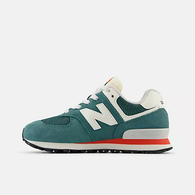 New Balance New Balance - Little Kid 574 Core (New Spruce with Blast Red PC574VPG)