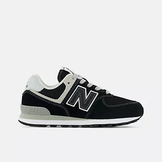 New Balance New Balance - Little Kids 574 Core w/Laces (Black with White PC574EVB)
