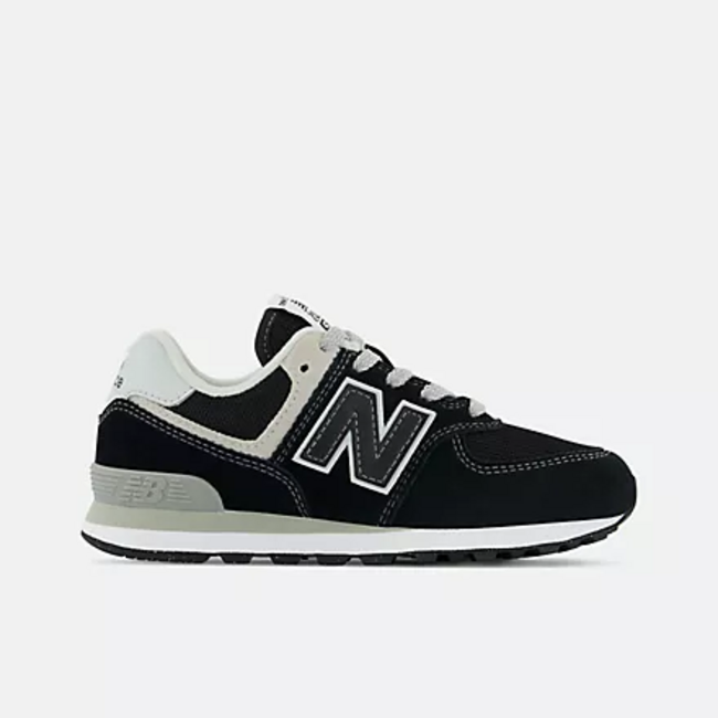 New Balance New Balance - Little Kids 574 Core w/Laces (Black with White PC574EVB)