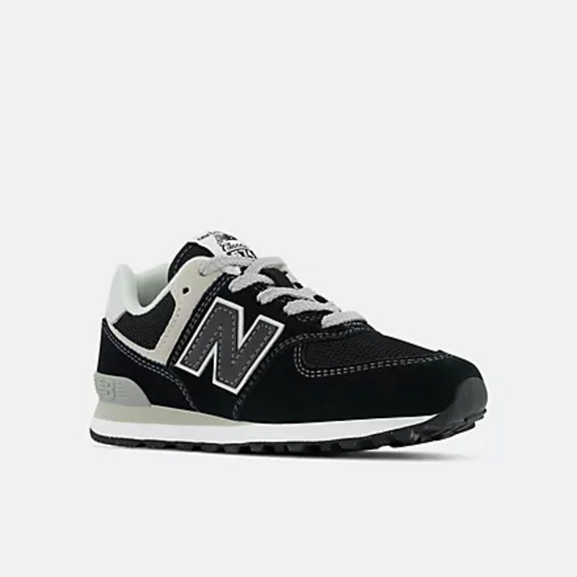 New Balance New Balance - Little Kids 574 Core w/Laces (Black with White PC574EVB)
