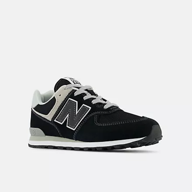 New Balance New Balance - Big Kid 574 Core (Black w/White GC574EVB)