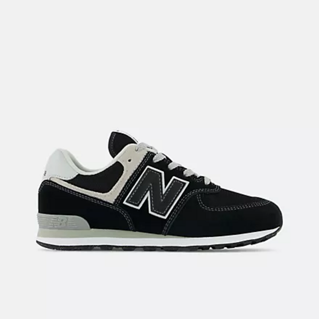 New Balance New Balance - Big Kid 574 Core (Black w/White GC574EVB)