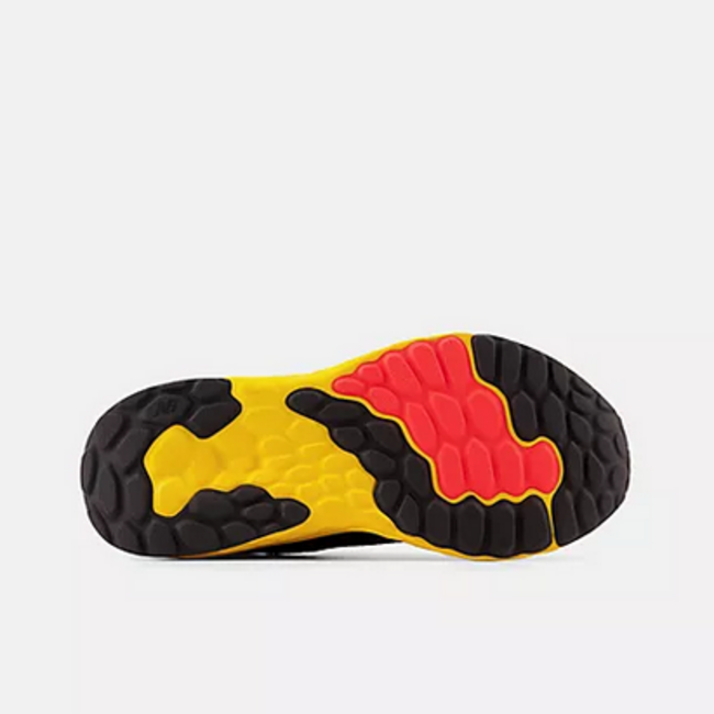 New Balance New Balance - Little Kid Fresh Foam Arishi v4 Bungee Lace with Top Strap ( TEAM NAVY with ELECTRIC RED and Egg Yolk PAARIKB4)