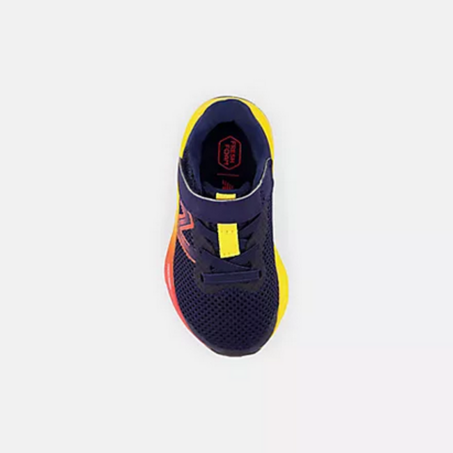 New Balance New Balance - Toddler and Babies Fresh Foam Arishi v4 Bungee Lace with Top Strap ( TEAM NAVY with ELECTRIC RED and Egg Yolk IAARIKB4)