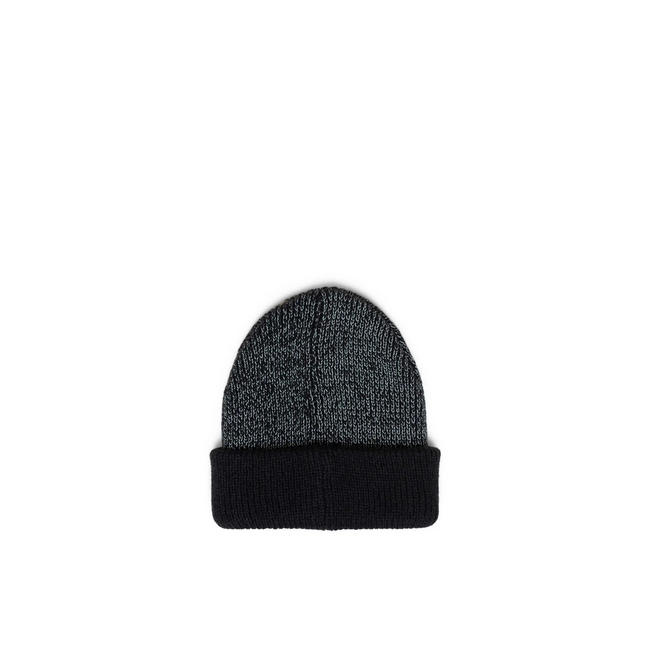 Herschel Elmer Reflective Ribbed Toddler 1-3Yrs Beanie - Black Reflective
