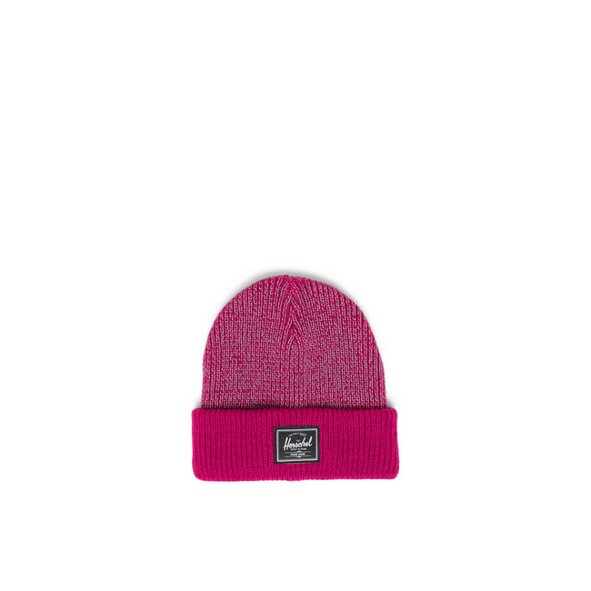 Herschel Elmer Reflective Ribbed Toddler 1-3Yrs Beanie - Dragonfruit Reflective