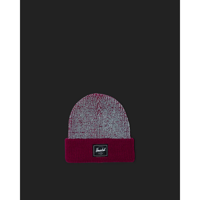 Herschel Elmer Reflective Ribbed Toddler 1-3Yrs Beanie - Dragonfruit Reflective