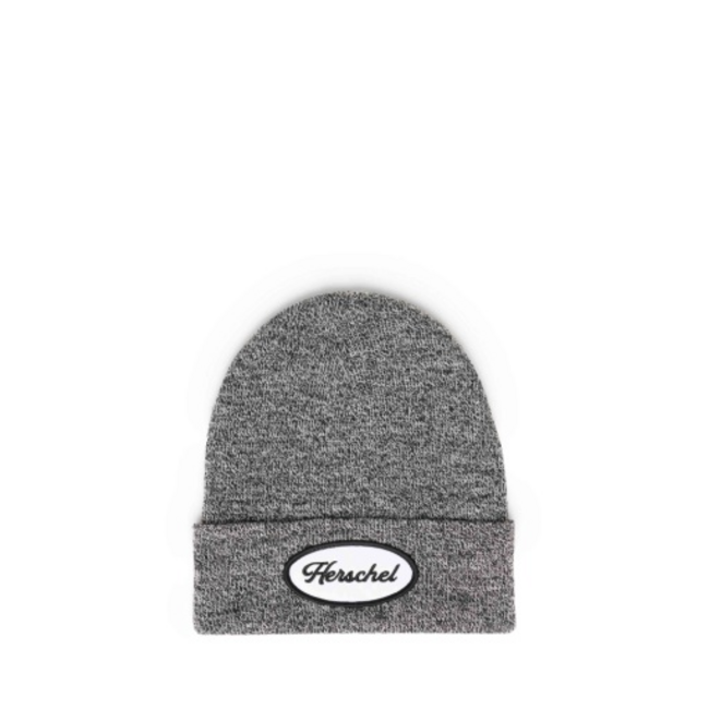 Herschel Elmer Station Kids Beanie Heather Black