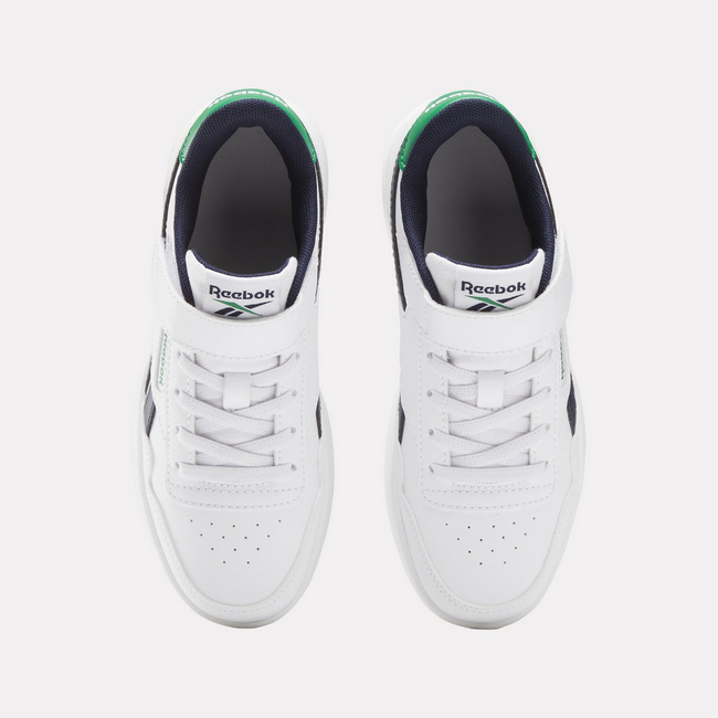 Reebok Court Advance Elastic and Top Strap Navy/Green/White