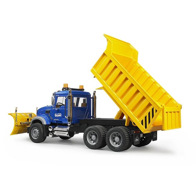Bruder 02825 MACK Granite Dump Truck with Snow Plow