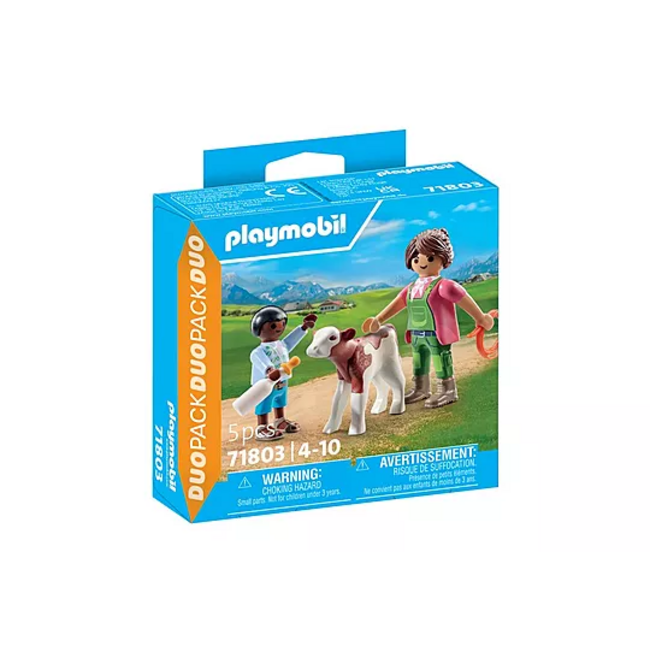 Playmobil Duo Pack - 71803  Farmer with Calf